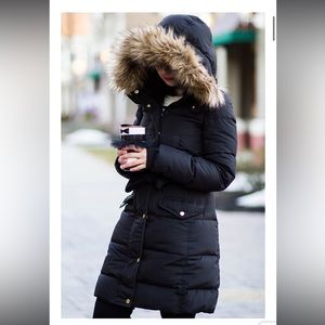 J. Crew Winteress puffer down coat XS